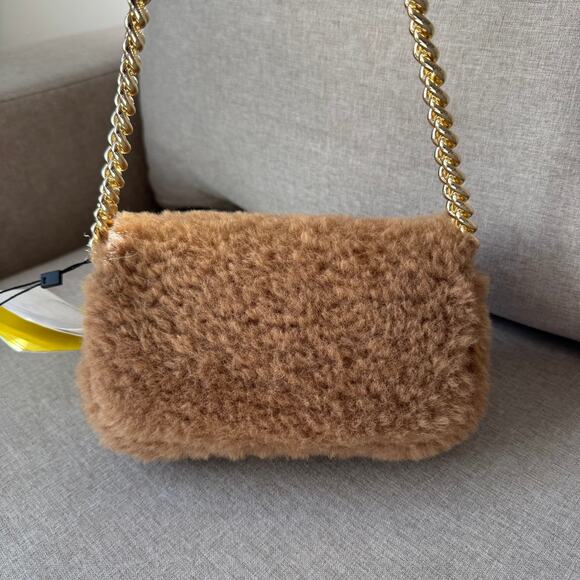Marc Jacobs The Teddy J Marc Camel Brown Mini Handbag NEW Clutch Shoulder Bag - Picture 5 of 9